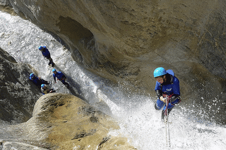 canyoning in the basque country