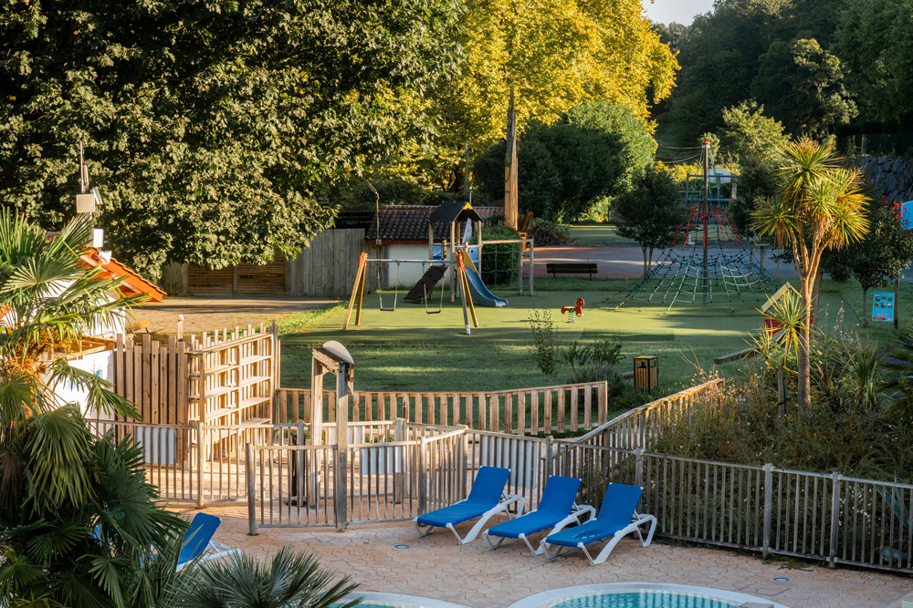 playground and swimming pool