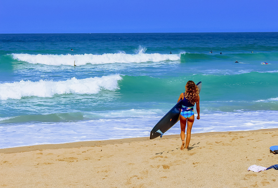 surfstrand van ilbarritz